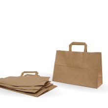 Comprar bolsa papel Kraft con asa plana - Vilapack ®